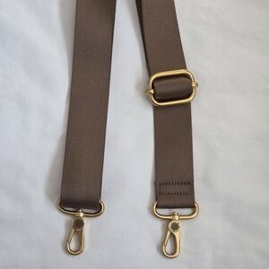 MARC JACOBS DARK TAUPE SATCHEL BAG WEBBING ADJUSTABLE REPLACEMENT HANDBAG STRAP